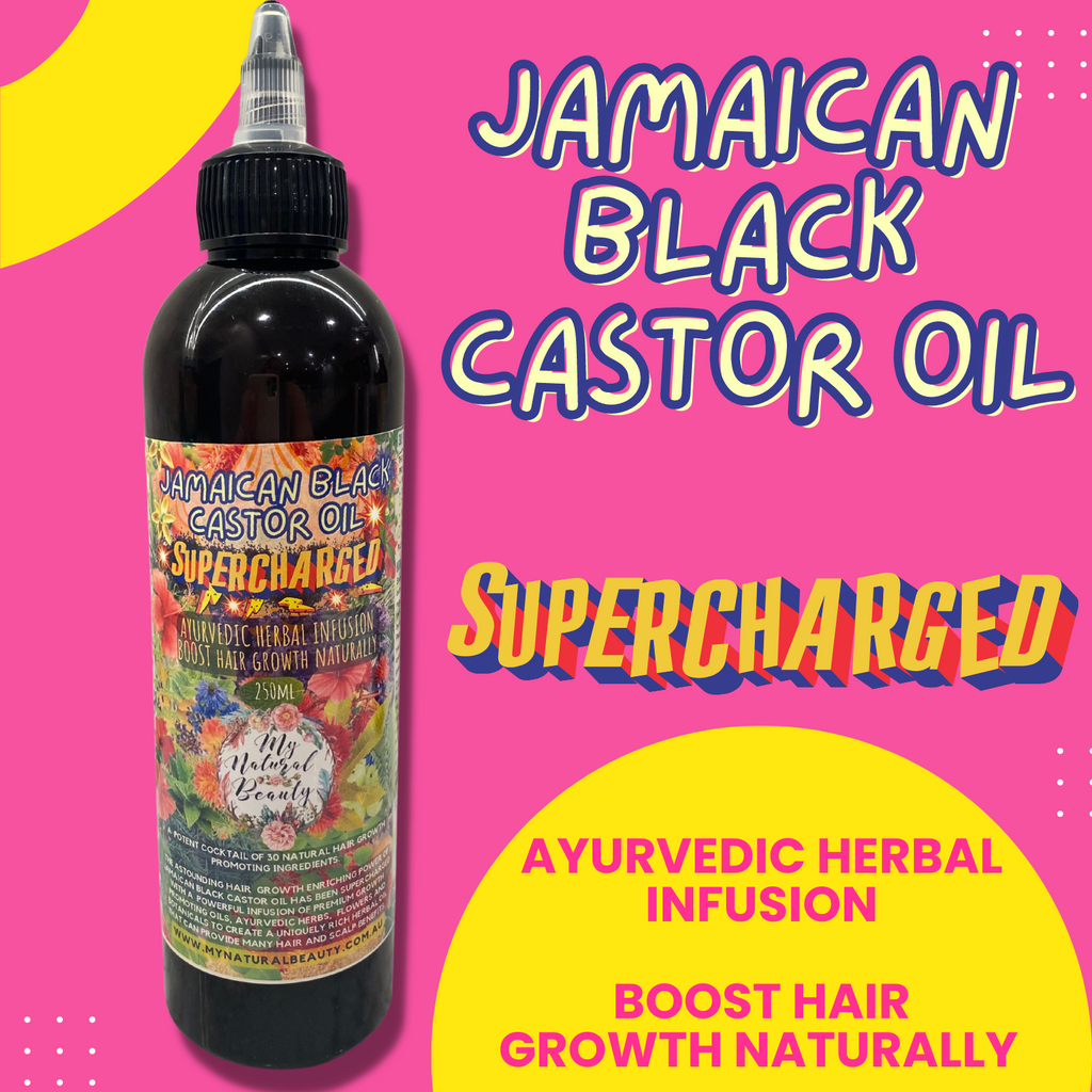 Jamaican Black Castor Oil SUPERCHARGED - Ayurvedic Herbal Infusion 250ml + FREE SCALP VITALISER BRUSH