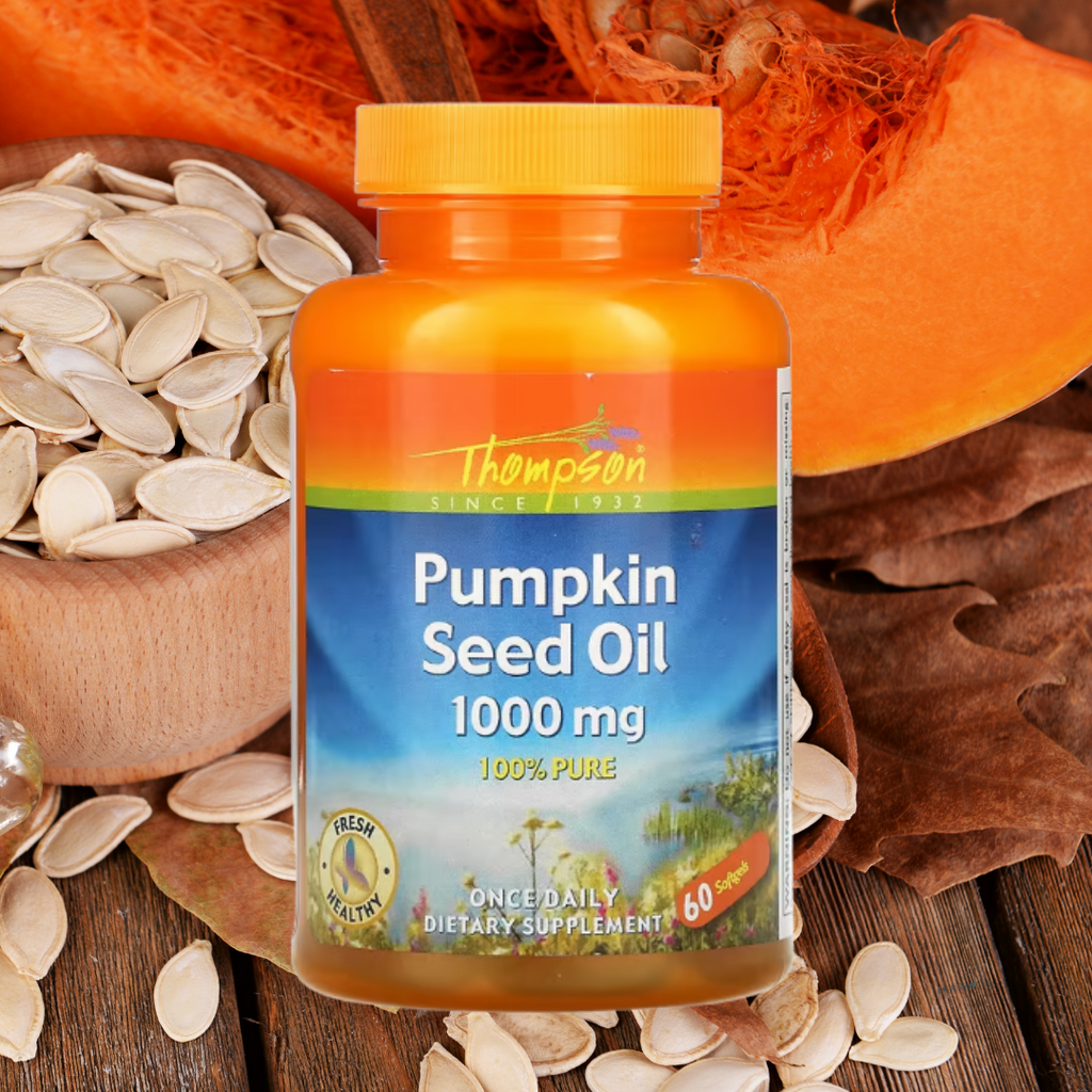  Pumpkin Seed Oil Capsules 1000mg- 100% Pure   Once Daily Supplement- 60 Softgels  Thompson, Pumpkin Seed Oil, 1000 mg, 60 Softgels Buy online Australia