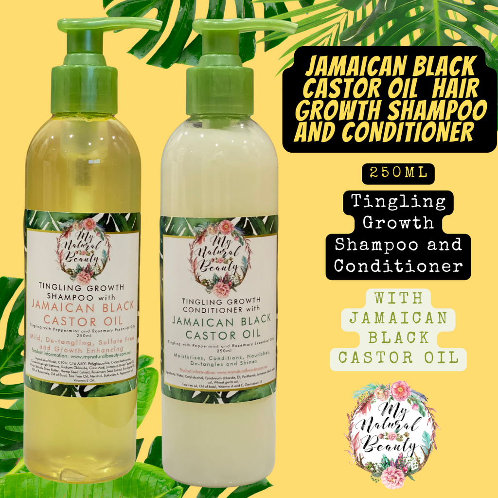 Jamaican Black Castor Oil Tingling Hair Growth Shampoo and Conditioner- 250ml