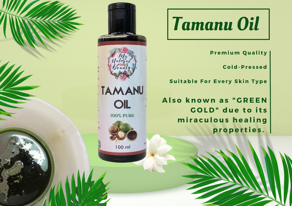  100% Pure Calophyllum Inophyllum (Tamanu) Seed Oil. Hair repair oil. Repair dry and lifeless hair. Oil for hair, skin and scalp.