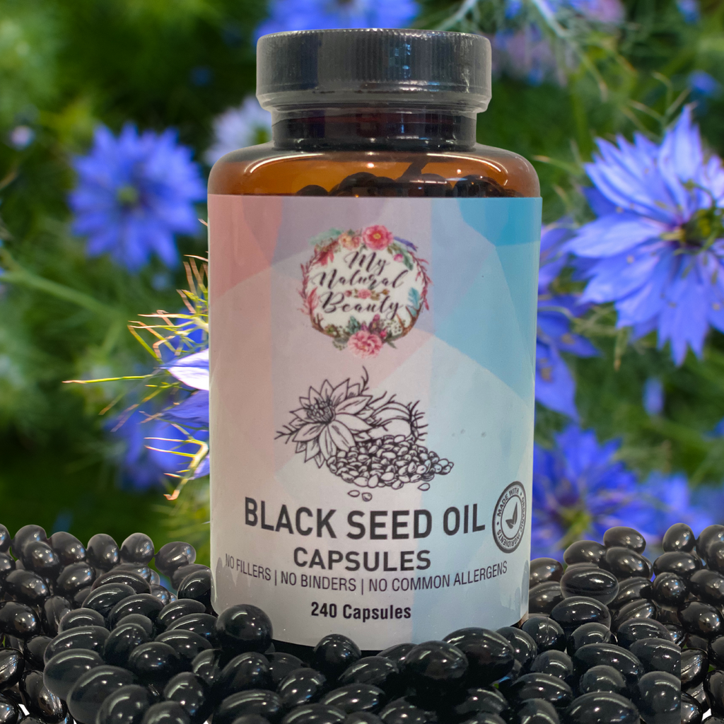 Black Seed Oil is a rich source of unsaturated essential fatty acids (EFA's) and offers many nutritional benefits for good health. Black Seed Oil is packed full of antioxidants, vitamins and naturally occurring constituents that make it a wonderfully unique supplement to support a healthy immune system.    Containing 100% Pure Nigella Sativa Oil, our Black Seed Oil capsules carefully harvested and extracted with a cold-press method in order to ensure our oil is of the highest standards.