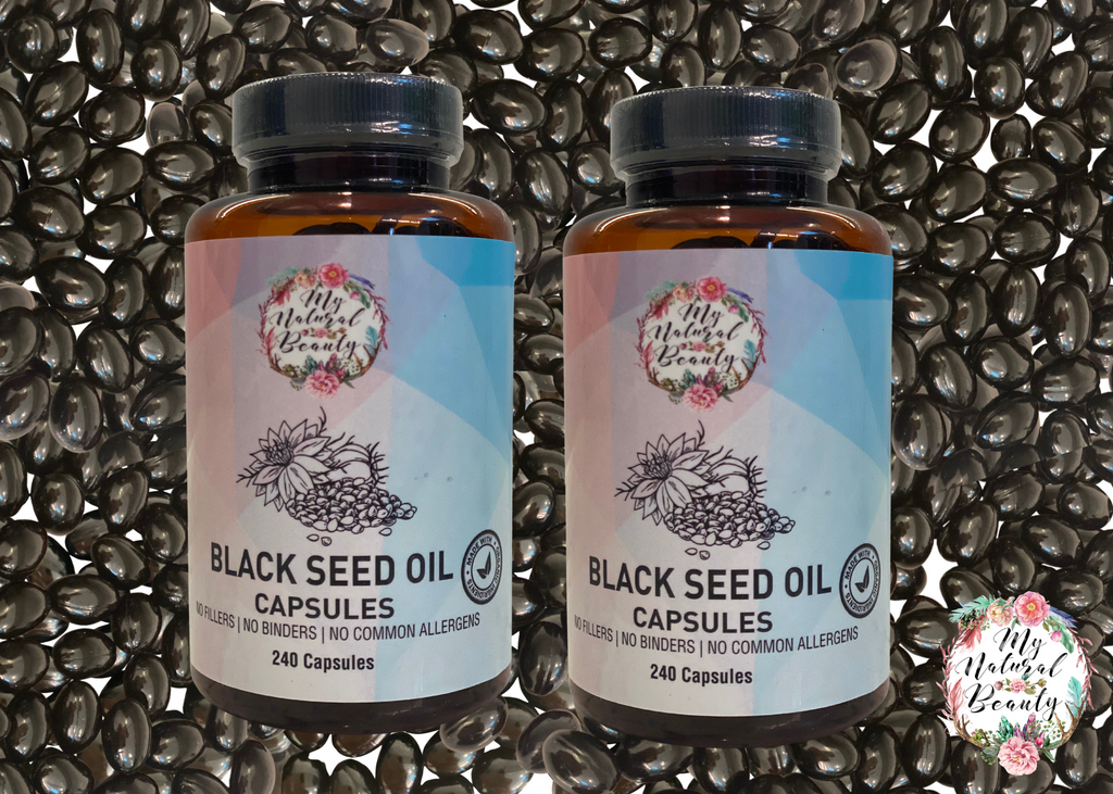    My Natural Beauty’s Black Seed Oil capsules are:        Made with organic food grade ingredients Highest Quality High in Nutrients Anti-Oxidant Contain high quality 100% Pure Black Seed Oil (Nigella Sativa)