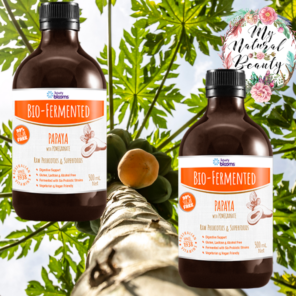Henry Blooms Bio-Fermented Papaya with Pomegranate 500ml       PROBIOTIC /   DIGESTION /   ANTIOXIDANT  .  On Sale. Australia. My Natural Beauty