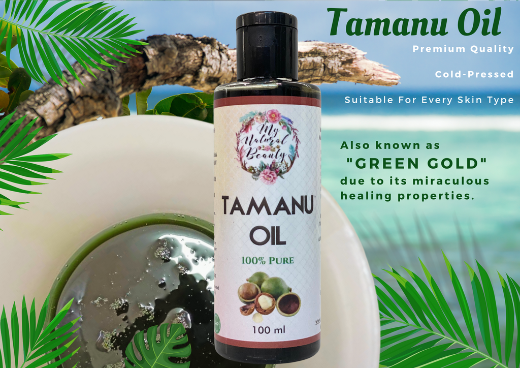  100% Pure Calophyllum Inophyllum (Tamanu) Seed Oil. Hair repair oil. Repair dry and lifeless hair. Oil for hair, skin and scalp.. Green gold