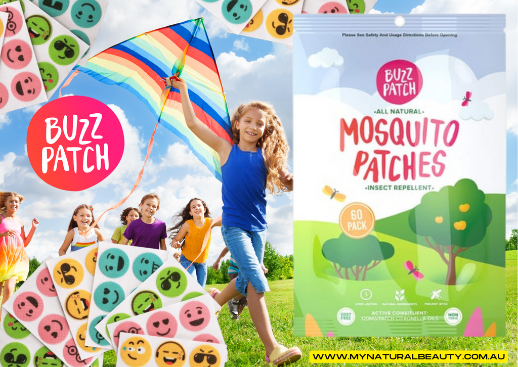 Buy BuzzPatch Mosquito Repellent Patches   Pack of 60 assorted colours BuzzPatch mosquito repellent stickers. The world’s #1 all-natural, non-spray protection against mosquitoes! Buy online Australia. Free shipping.