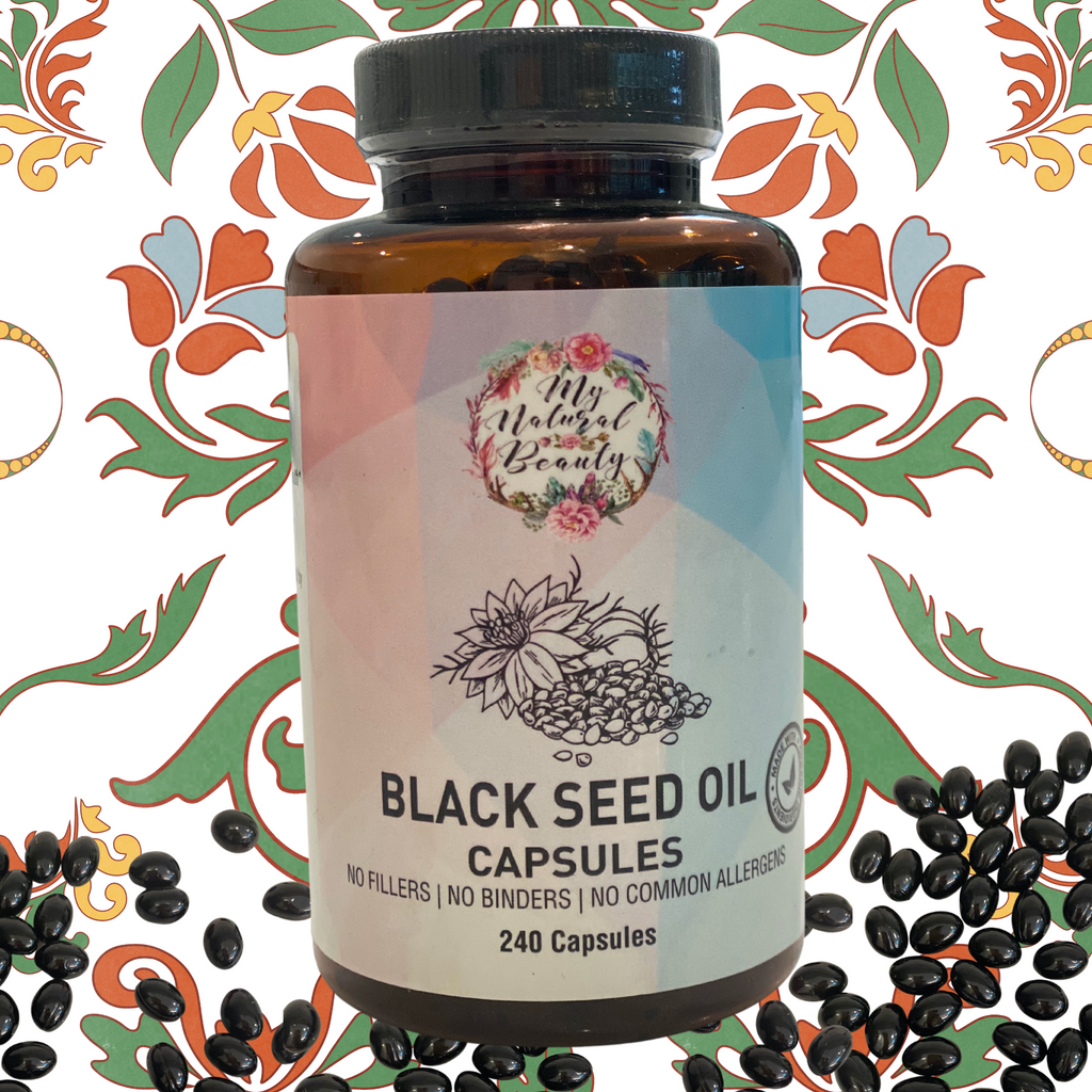 SOME OF THE MANY BENEFITS OF BLACK SEED OIL   •	Boosts immune system function* •	Supports healthy heart, skin and hair* •	Supports joint comfort and mobility* •	Supports metabolism and liver health*  •	Rich in nutrients, omegas and aminos* •	Highly Nutritious* •	Powerful antioxidants* •	Anti-Inflammatory* •	Rich in Omega 3, Omega 6 and Omega 9* •	A natural source of TQ (Thymoquinone) *