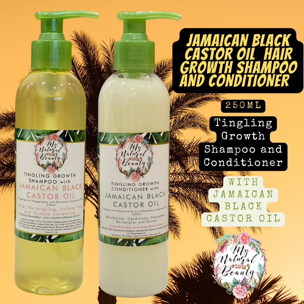 Jamaican Black Castor Oil 500ml Hair Growth Shampoo & Conditioner + 300ml Jamaican Black Castor Oil