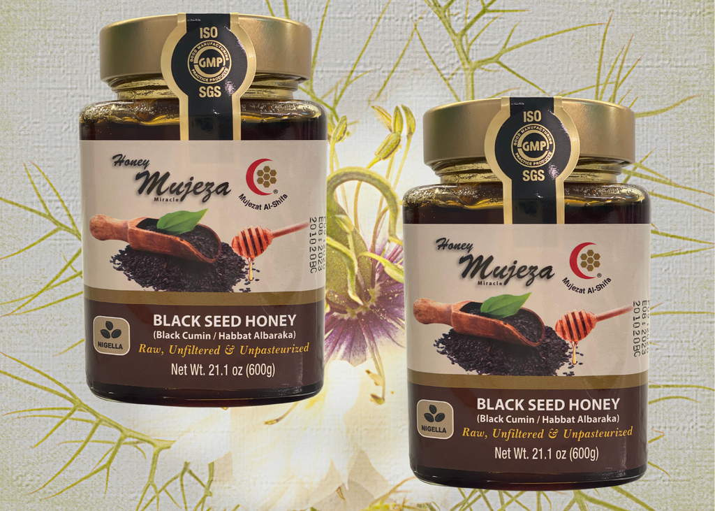 Mujeza Black Seed Honey (Black Cumin)- 600g x 2. Buy online. Australia . Best Black Seed Oil. Best Black Seed Honey