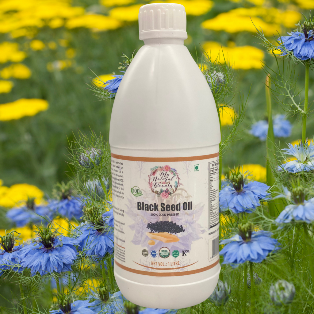 100% Pure Black Seed Oil -Nigella Sativa- ORGANIC- PREMIUM Cold Pressed 1 Litre