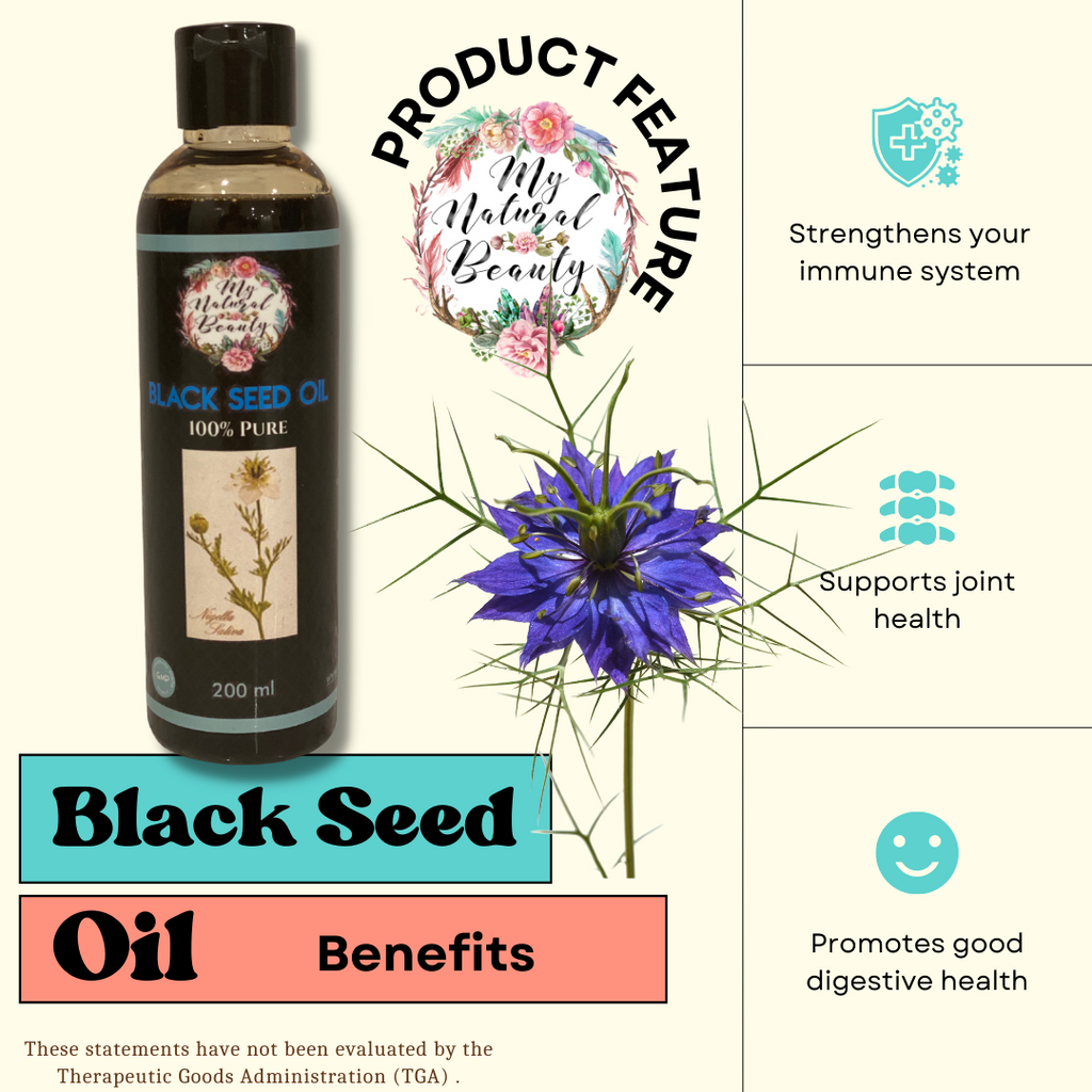 Also known as Black Cumin Seed oil, Blessed Seed, Kalonji oil and Nigella Sativa oil. This an amber-hued oil is said to offer a range of health and beauty benefits and has been used as a medicinal herb with a wide range of healing capabilities for almost 4000 years. One of the key components of black seed oil is thymoquinone, a compound with antioxidant properties. Archaeologists even found Black Seed oil and Black Seeds in King Tut’s tomb, emphasising their importance in history for healing and protection.