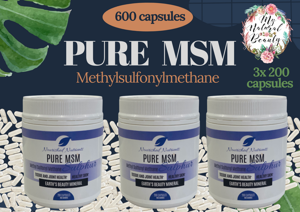 PURE MSM CAPSULES (Methylsulfonylmethane) - 600 capsules Bulk Buy