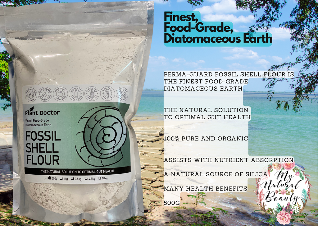 Perma-Guard Fossil Shell Flour ® Food Grade pure Diatomaceous Earth - 100% Pure, organic and comes from fresh water. 500g. Buy Northern Beaches Sydney