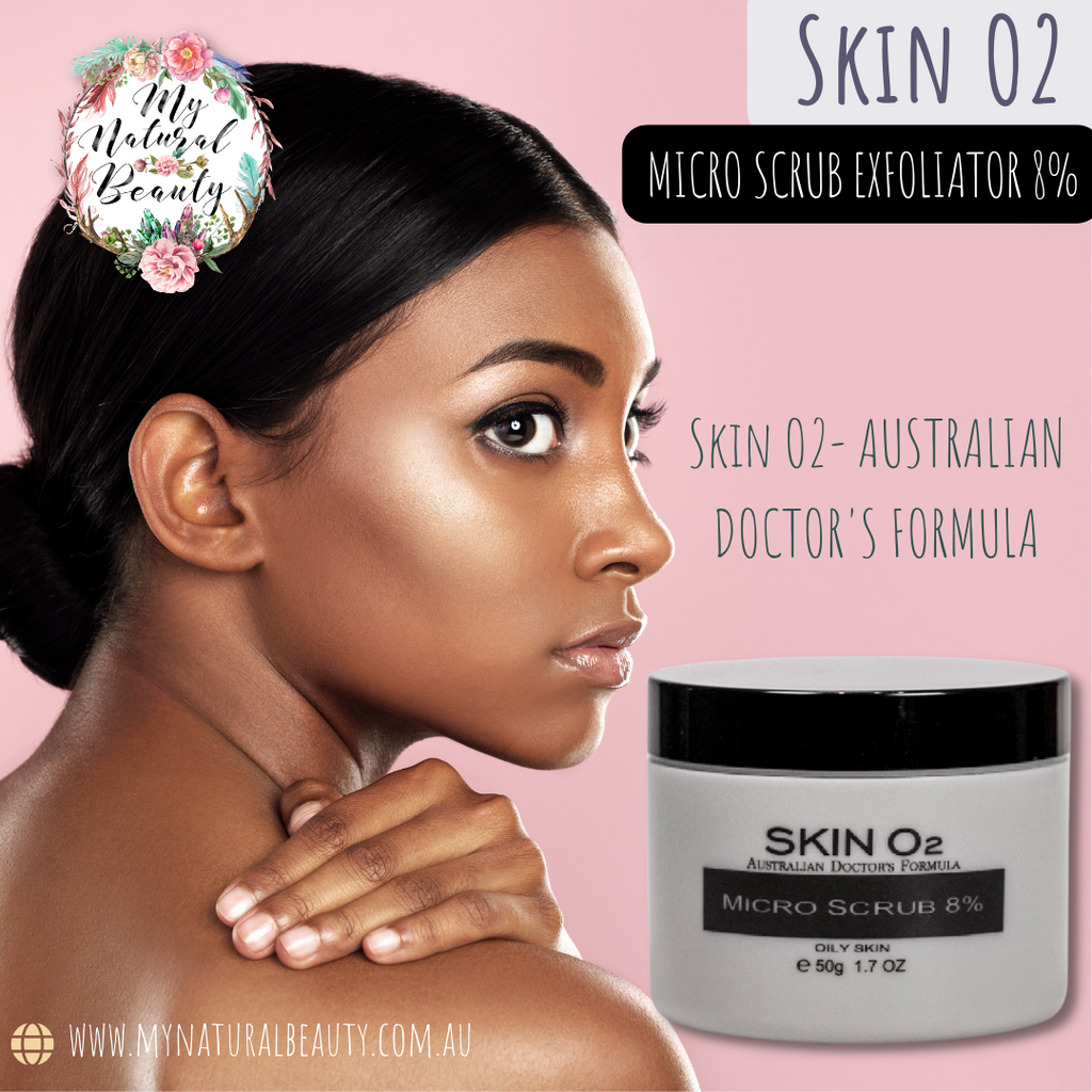 Skin O2 MICRO SCRUB EXFOLIATOR 8% - 50g. Buy online. On Sale. FREE shipping over $60.00. SkinO2 Skin 02 Skin02