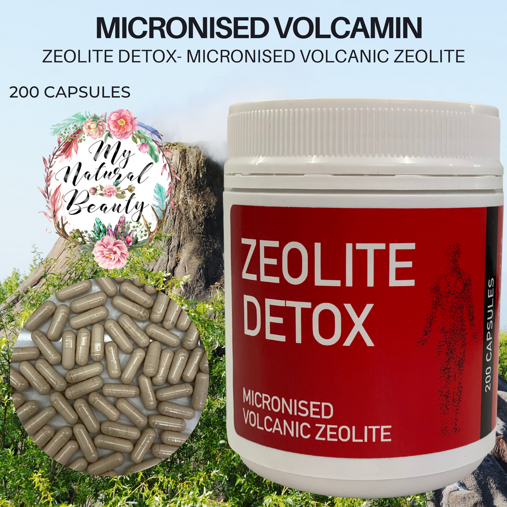 ZEOLITE DETOX- Micronised Volcanic Zeolite – 200 Capsules  Volcamin Zeolite capsules (micronised) . Buy Sydney Australia. FREE Shipping over $60.00