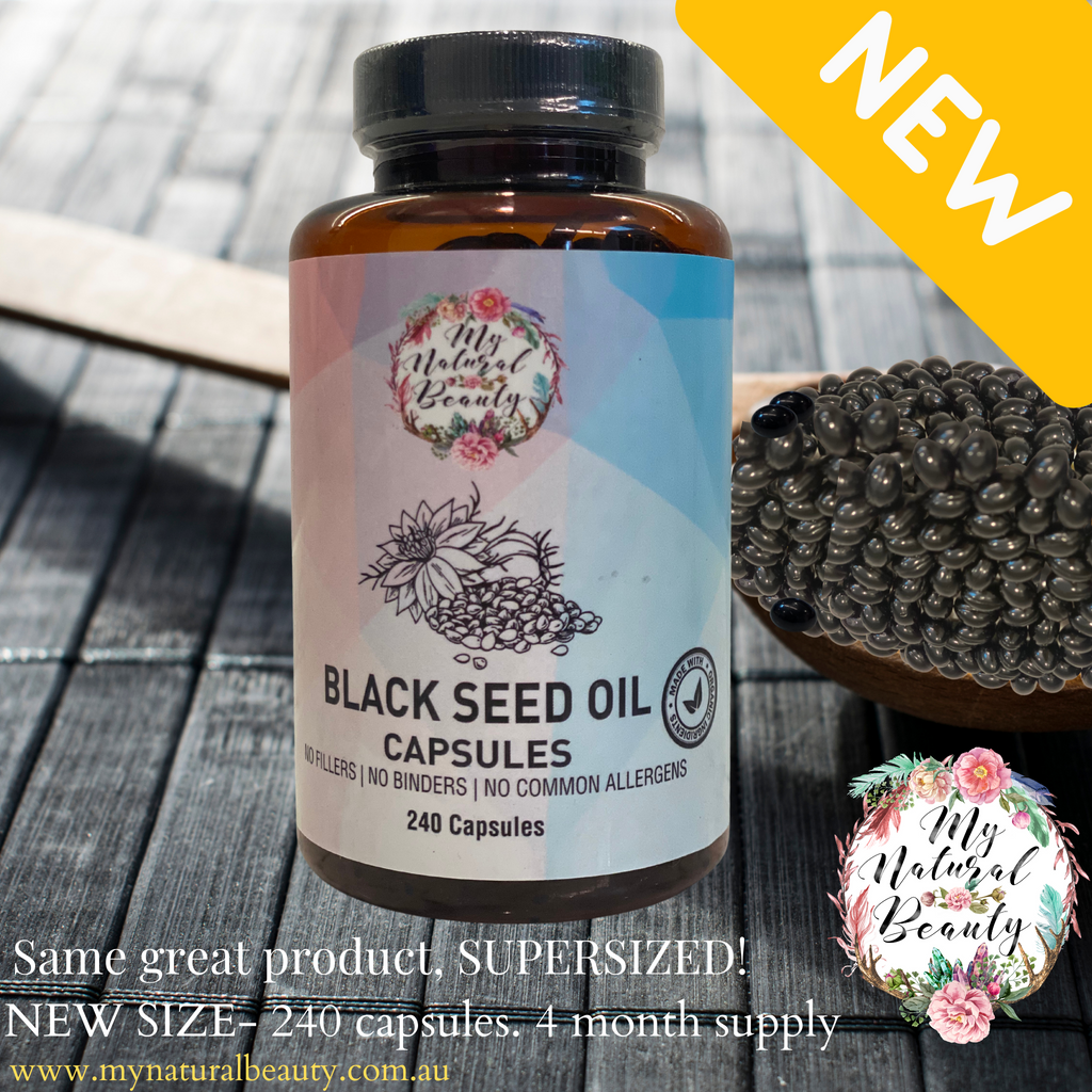 BLACK SEED OIL CAPSULES- 240 Capsules- 4 months supply   100% PURE AND NATURAL ORGANIC BLACK SEED OIL CAPSULES (NIGELLA SATIVA OIL) (COLD-PRESSED). Buy  Black Seed Oil Australia. Sydney. 240 capsules. Bulk size