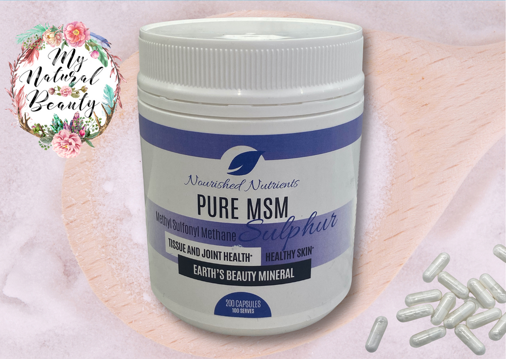 MSM Capsules conveniently deliver high quality dimethyl sulfone (methylsulfonylmethane, MSM), a natural source of sulfur. MSM (Methyl Sulfonyl Methane) or dimethyl sulfone is an organic form of Sulphur which aides with collagen and keratin production to help your body’s cell regeneration. 
