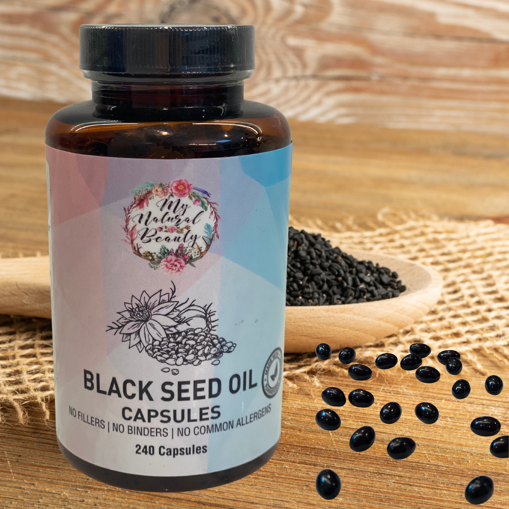   Ingredients: 100% Pure Black Seed Oil (Nigella Sativa) (Cold-Pressed), soft gel capsule.  240 capsules provides 120 servings of two capsules. Each serving contains 900mg of Black Seed Oil. This is a 4 month supply.