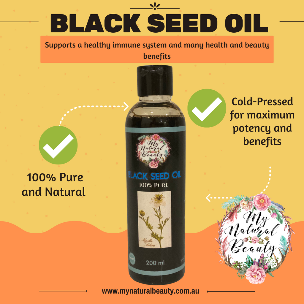 Also known as Black Cumin Seed oil, Blessed Seed, Kalonji oil and Nigella Sativa oil. This an amber-hued oil is said to offer a range of health and beauty benefits and has been used as a medicinal herb with a wide range of healing capabilities for almost 4000 years. One of the key components of black seed oil is thymoquinone, a compound with antioxidant properties. Archaeologists even found Black Seed oil and Black Seeds in King Tut’s tomb, emphasising their importance in history for healing and protection.