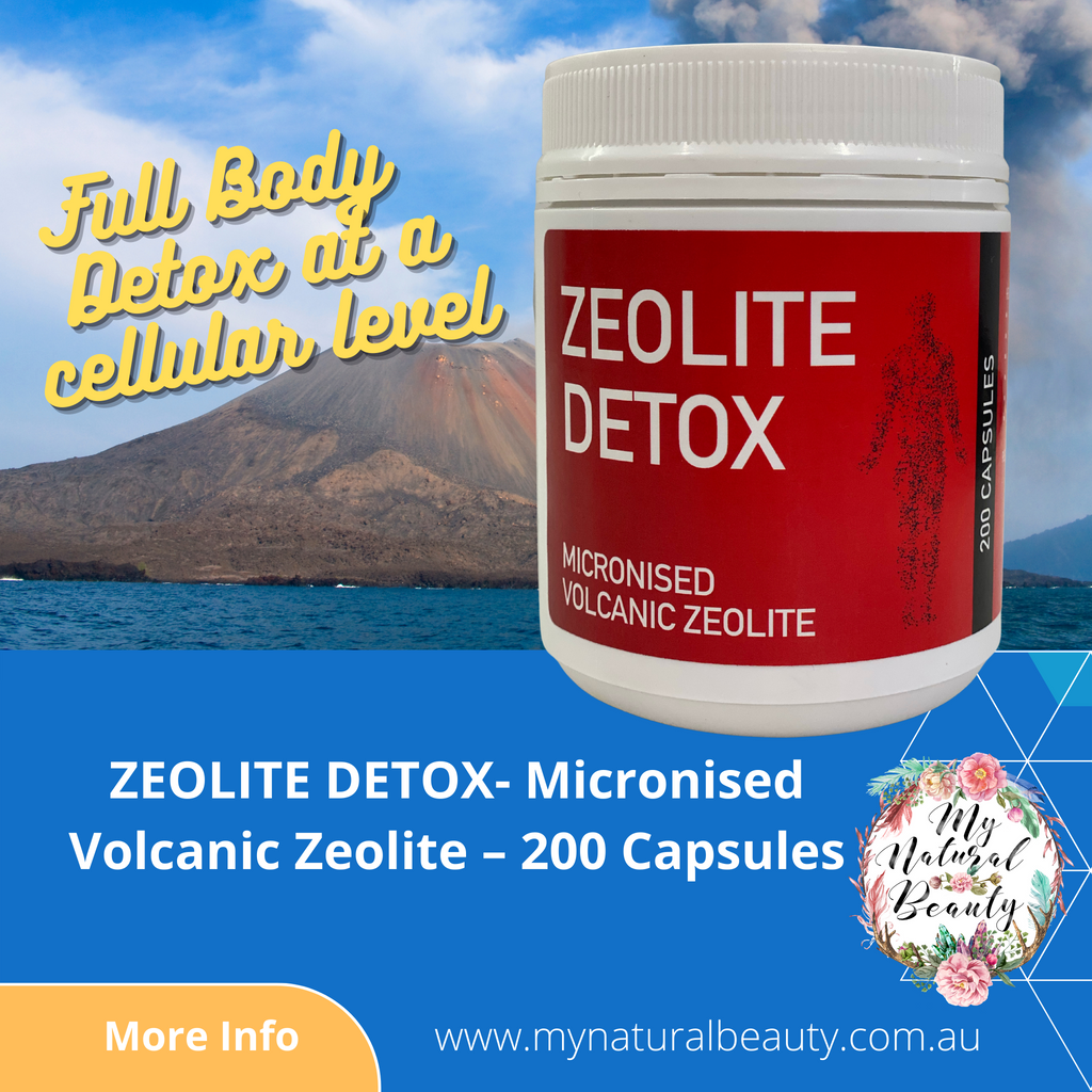 ZEOLITE DETOX- Micronised Volcanic Zeolite – 200 Capsules  Volcamin Zeolite capsules (micronised) 
