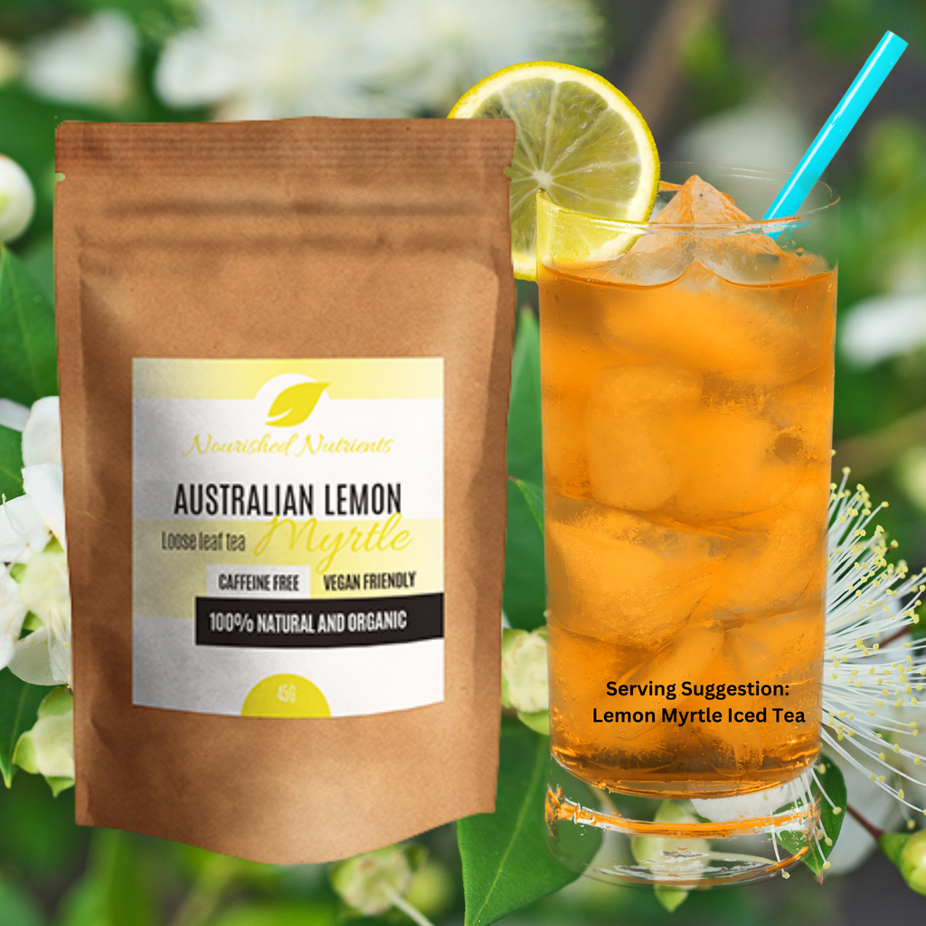 Lemon Myrtle Loose Leaf Tea- 45g- Australian- Caffeine Free- Organic