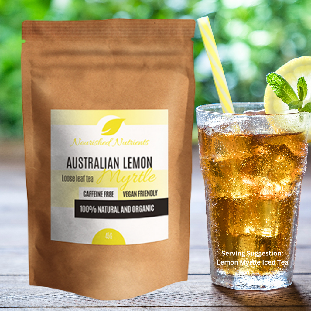 Lemon Myrtle Loose Leaf Tea- 45g- Australian- Caffeine Free- Organic