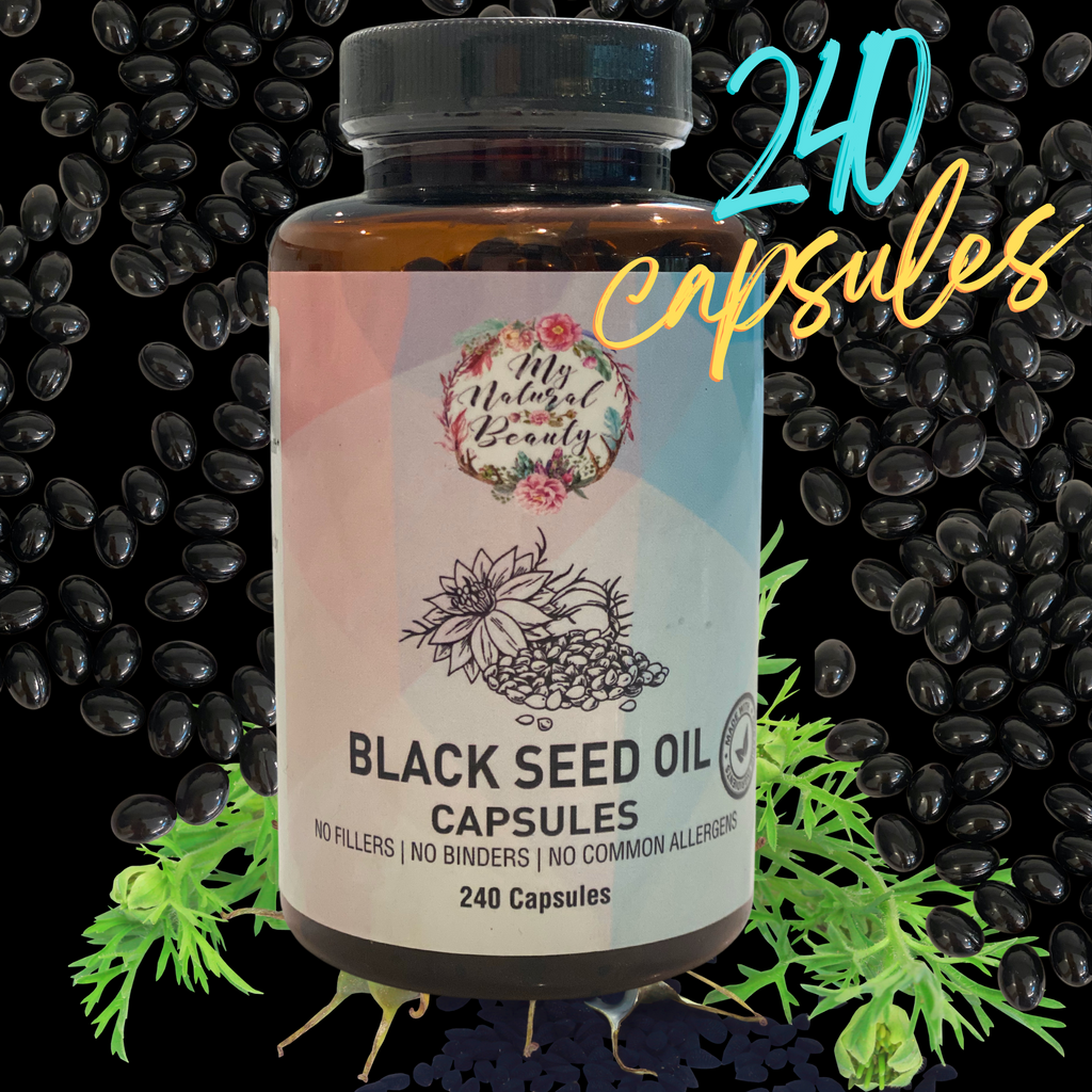 BLACK SEED OIL CAPSULES- 240 Capsules- 4 months supply   100% PURE AND NATURAL ORGANIC BLACK SEED OIL CAPSULES (NIGELLA SATIVA OIL) (COLD-PRESSED)