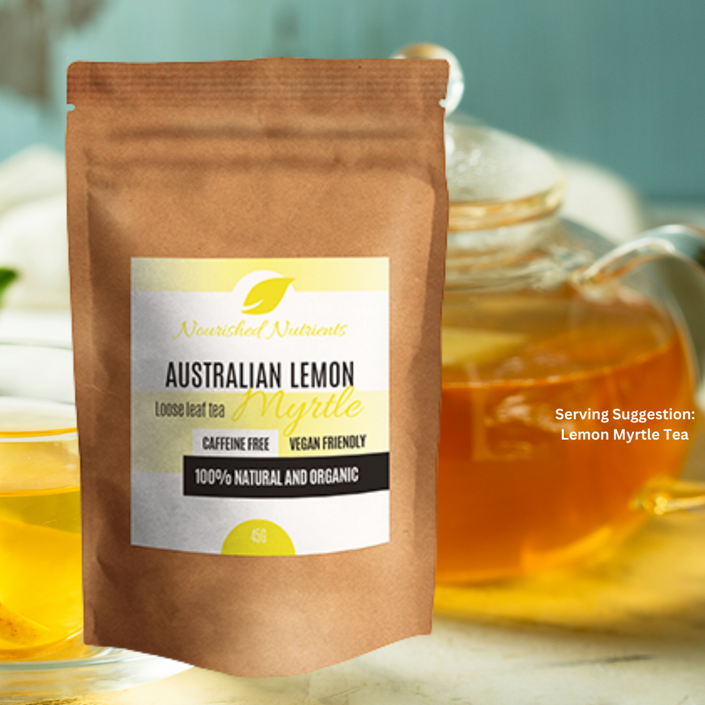 Lemon Myrtle Loose Leaf Tea- 45g- Australian- Caffeine Free- Organic