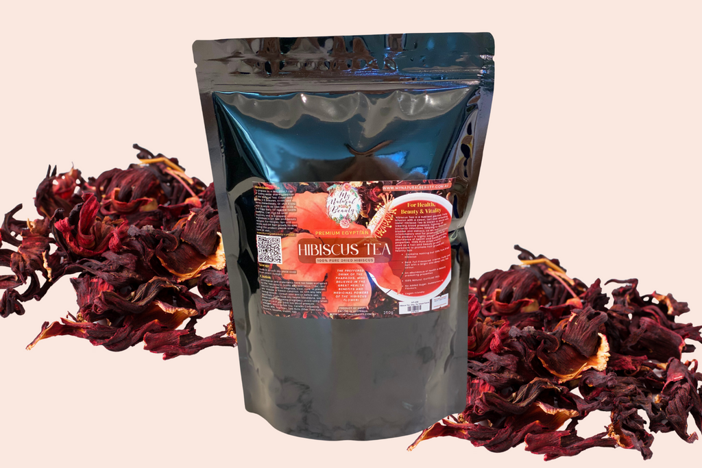 HIBISCUS TEA- 250g     PREMIUM EGYPTIAN HIBISCUS. 100% PURE DRIED HIBISCUS   EVERYDAY WELLNESS AND BEAUTY TEA  