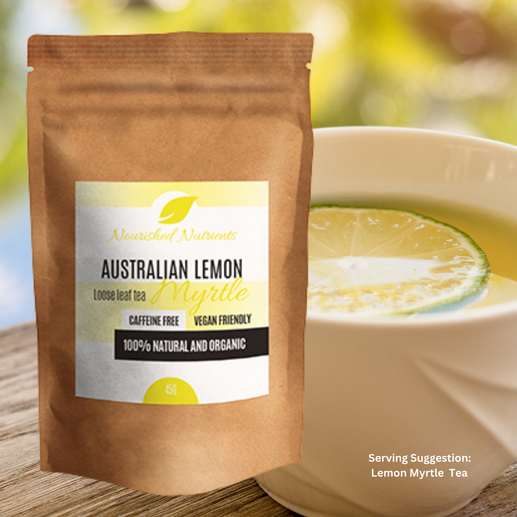 Lemon Myrtle Loose Leaf Tea- 45g- Australian- Caffeine Free- Organic