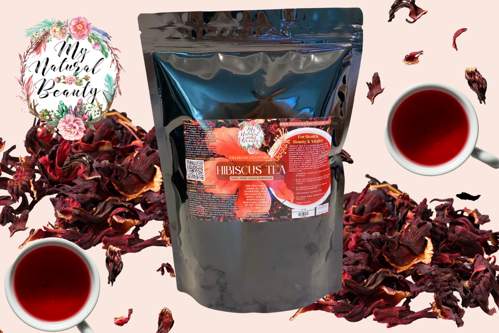 HIBISCUS TEA- 250g     PREMIUM EGYPTIAN HIBISCUS. 100% PURE DRIED HIBISCUS   EVERYDAY WELLNESS AND BEAUTY TEA  