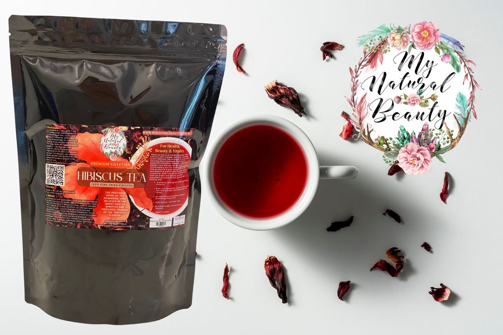 HIBISCUS TEA- 250g     PREMIUM EGYPTIAN HIBISCUS. 100% PURE DRIED HIBISCUS   EVERYDAY WELLNESS AND BEAUTY TEA  