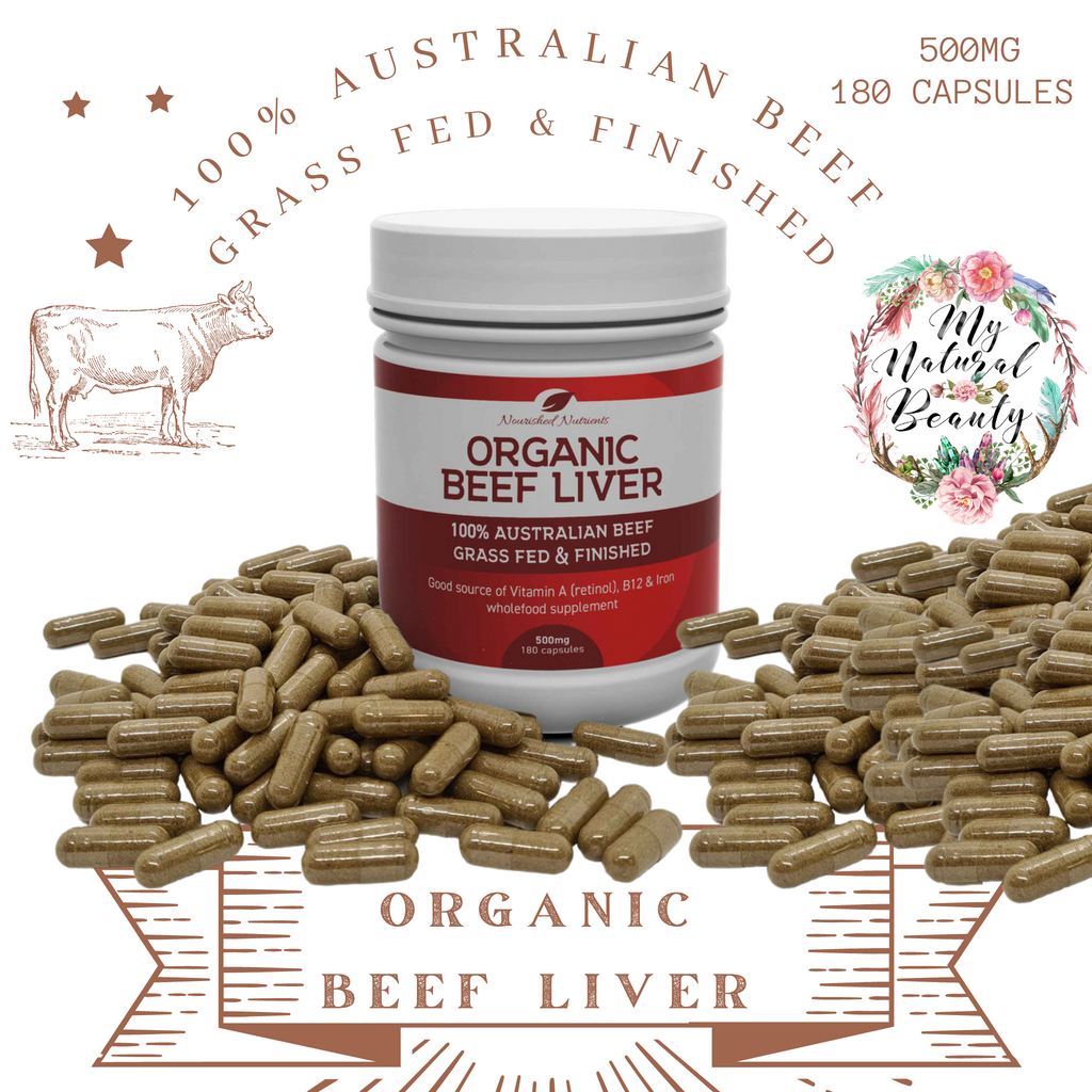 Organic Beef Liver capsules Nourished Nutrients- 100% Australian Beef- Grass Fed and Finished  500mg- 180 capsules Australia. Buy online Sydney- buySydney Melbourne Brisbane Perth Adelaide Gold Coast – Tweed Heads Newcastle – Maitland Canberra – Queanbeyan, Central Coast, Sunshine Coast. Wollongong, Geelong, Hobart, Townsville, Cairns, Toowoomba