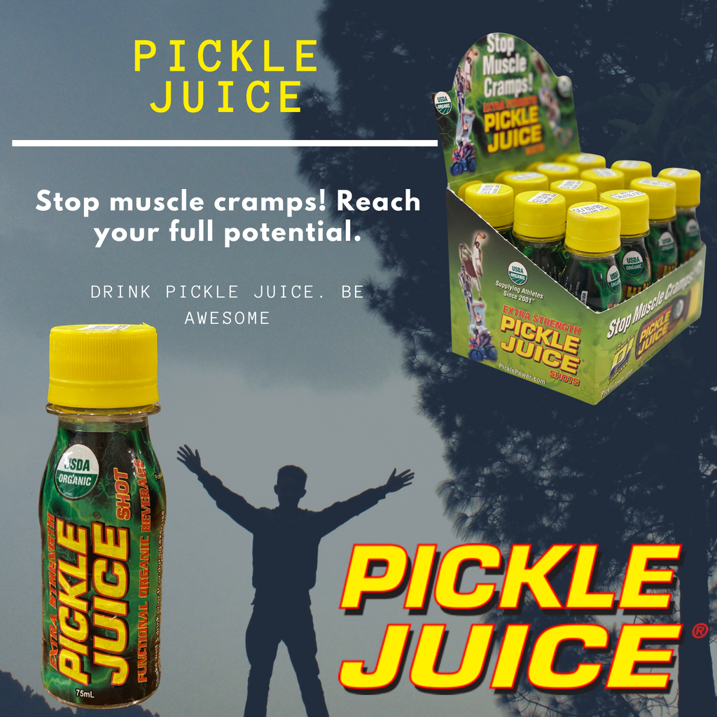PICKLE JUICE 12 PACK 75ML - EXTRA STRENGTH 100% All-Natural, USDA Organic and Scientifically Proven to Stop Muscle Cramps