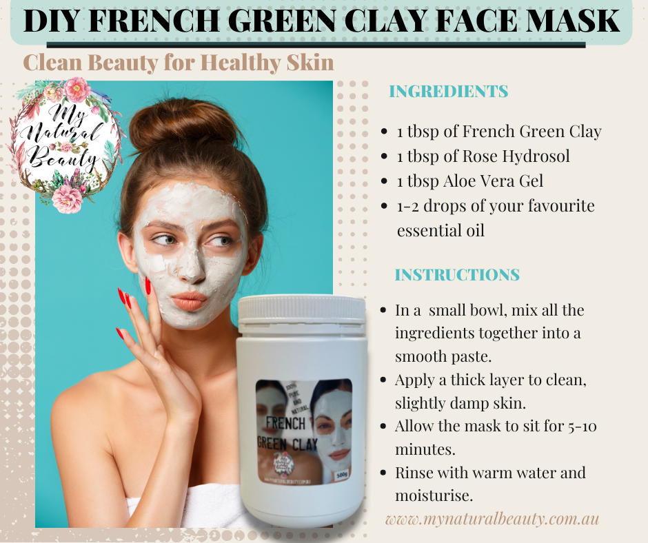 100% Pure French Green Clay- 500g buy Australia