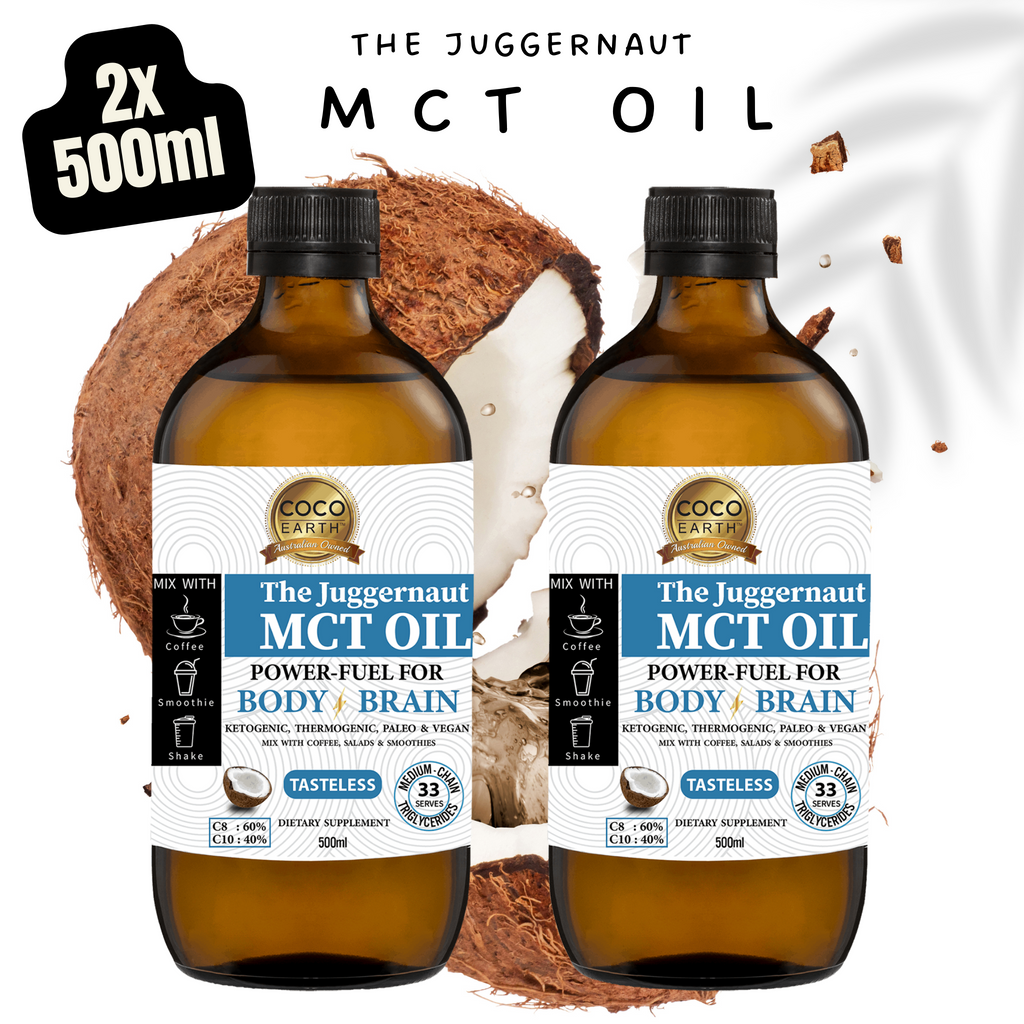 The Juggernaut Coconut MCT Oil- 1 Litre (2x 500ml)    Buy Online Australia