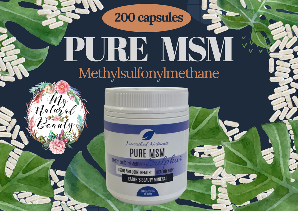 Pure MSM supplement capsule (200 Tablets/ 100 Days), Hair Growth, Joint Support Buy online Australia