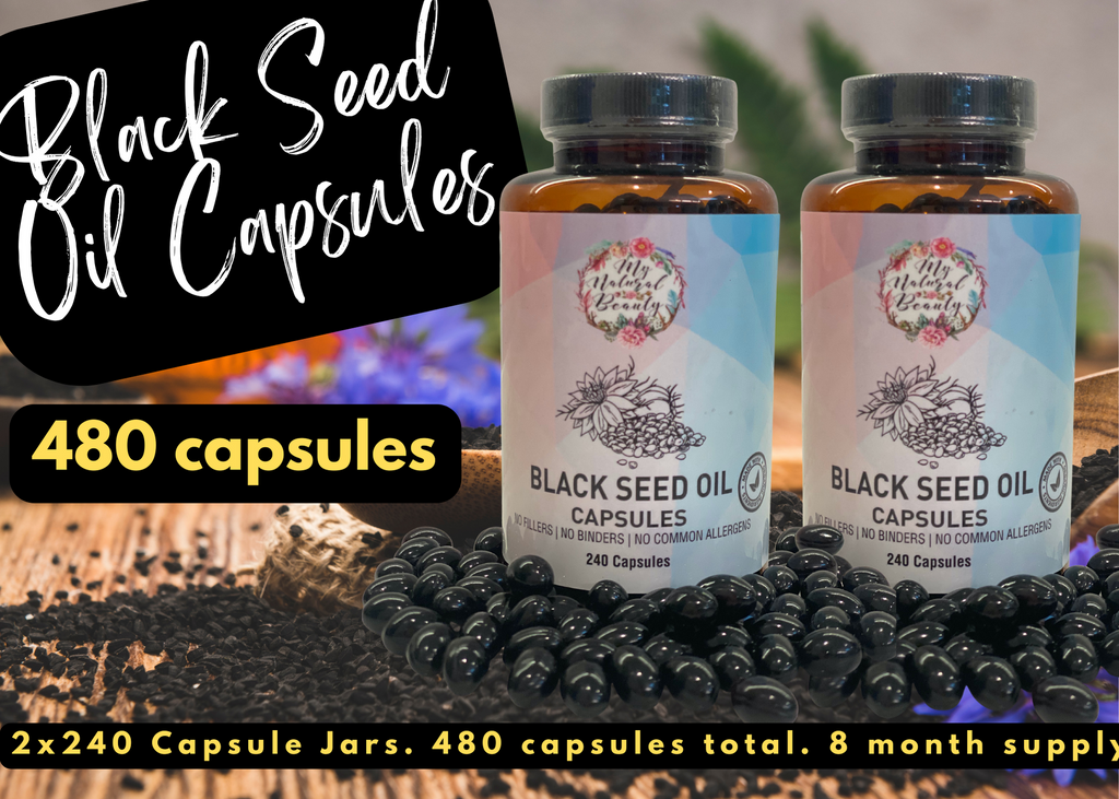    My Natural Beauty’s Black Seed Oil capsules are:        Made with organic food grade ingredients Highest Quality High in Nutrients Anti-Oxidant Contain high quality 100% Pure Black Seed Oil (Nigella Sativa)