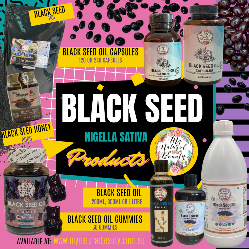 The Best Black Seed Oil range in Australia. My Natural Beauty Australia.