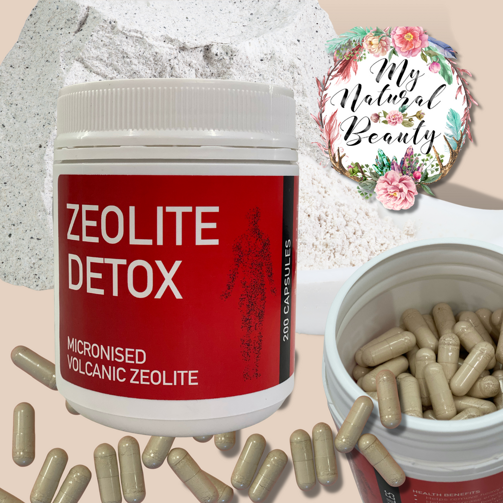 2.	Removes heavy metals & toxins: Micronised zeolite has the perfect molecular structure for capturing and removing heavy metals from the body without removing healthy ions and minerals. (as explained in diagram above). Many people report feeling increased energy, clarity and vitality after removing heavy metal build-up. *