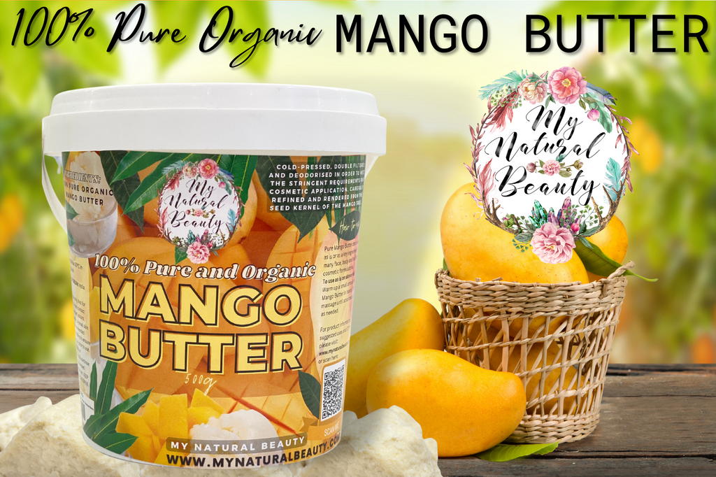 100% Pure and Organic Mango Butter- 1kg ( 2x 500g jars)