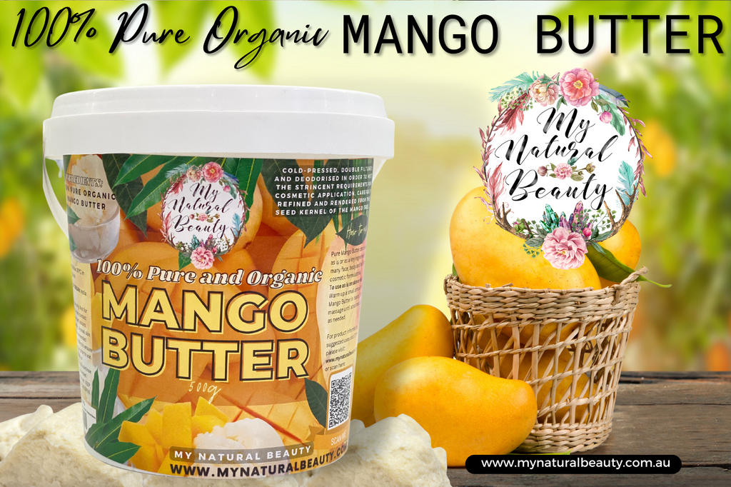100% Pure and Organic Mango Butter- 1kg ( 2x 500g jars)
