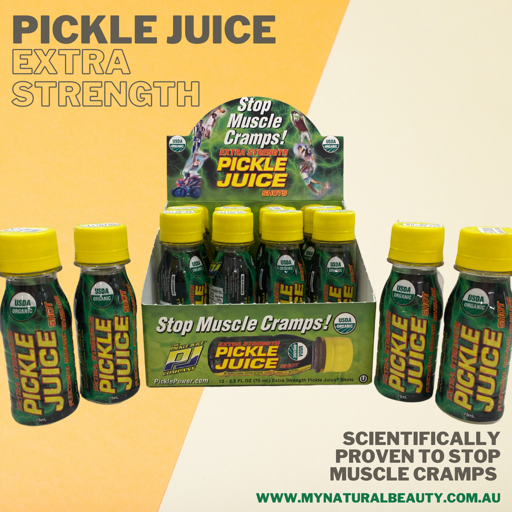 Benefits of Pickle Juice Taking Pickle Juice can stop muscle cramps in its tracks within 15-20 seconds.   Pickle Juice works by attacking the cause and not the symptoms of cramping. Researchers have found that neural receptors located at the back of the throat send the cramp message from the brain to the muscles. When the active ingredient in Pickle Juice comes into contact with these receptors it switches off this cramp message and the spasm will cease almost instantaneously.