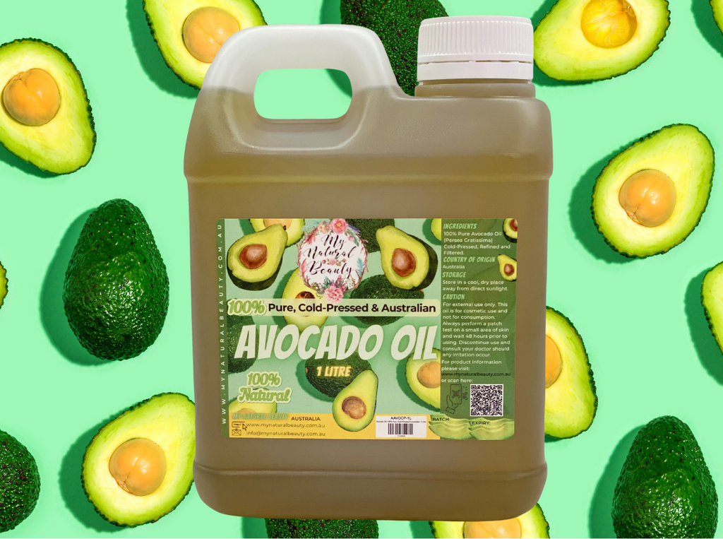   The benefits of Avocado Oil for skin and hair come from its nutrient profile and nourishing effects. Here are just some of the many benefits:   ·      Moisturises the skin and hair ·      Helps to repair the skin ·      Contains Omega-3 Fatty acids and vitamins A, D and E which are highly beneficial for the skin and hair. ·      Helps to reduce hair breakage