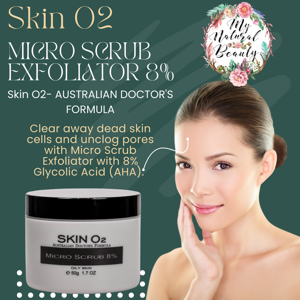 Skin O2 MICRO SCRUB EXFOLIATOR 8% - 50g. Buy online. On Sale. FREE shipping over $60.00. SkinO2 Skin 02 Skin02