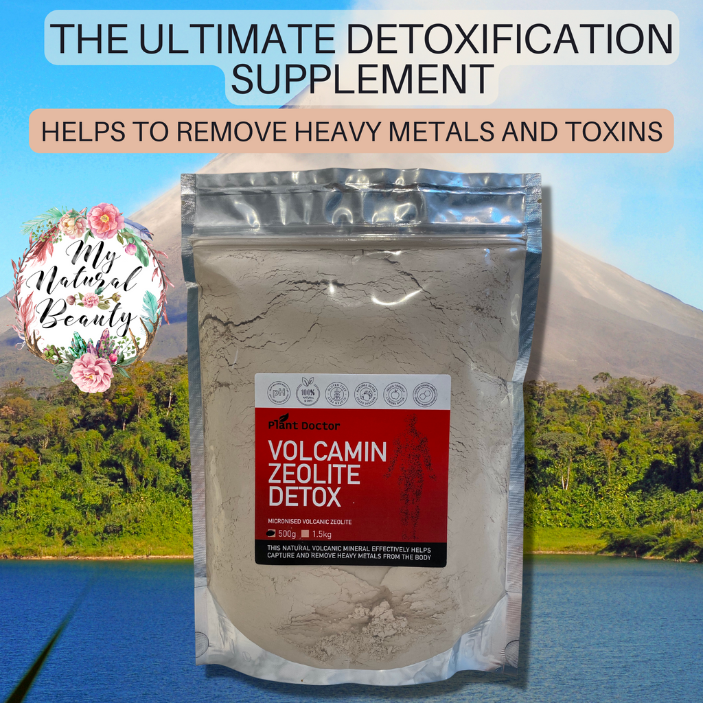 Micronised Volcamin (Clinoptilolite Zeolite) Detox – 500g   ZEOLITE DETOX- Micronised Volcanic Zeolite – 500g Micronised- Helps to remove heavy metals- Health supplement    Vegan Friendly-100% Natural and safe  Brand: Plant Doctor- Agtech Natural Resources- Australian Owned  Country of Origin: Australia