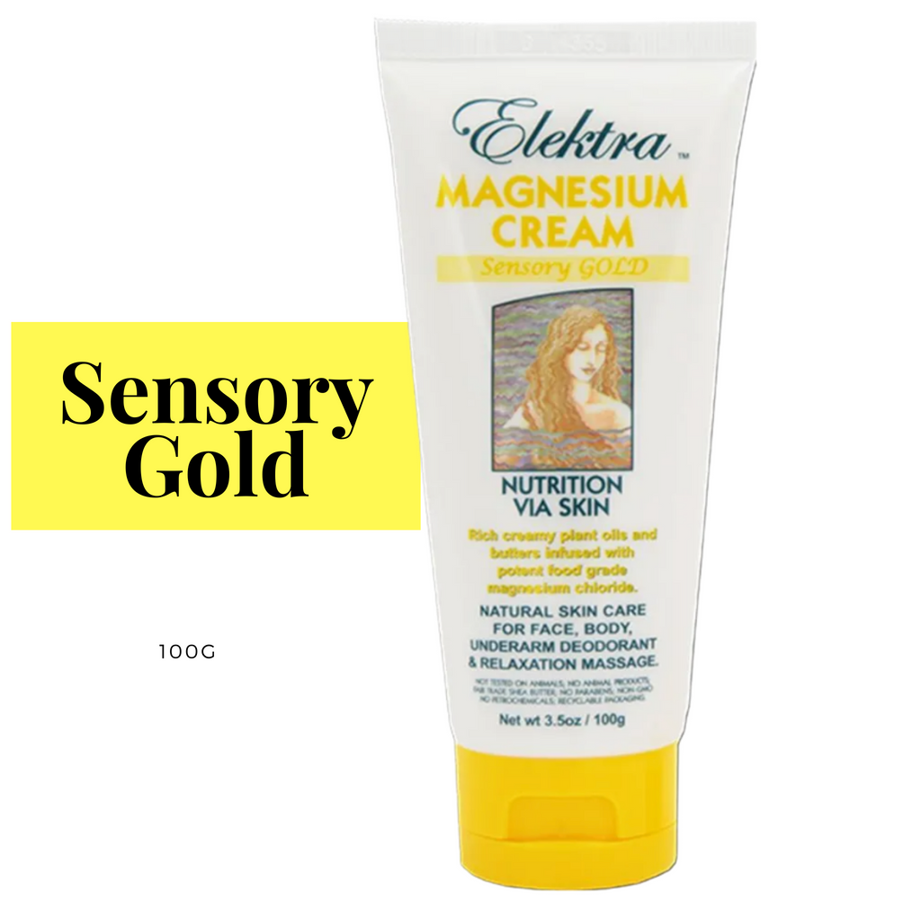 Elektra Magnesium Cream- Sensory Gold- 100g Tube