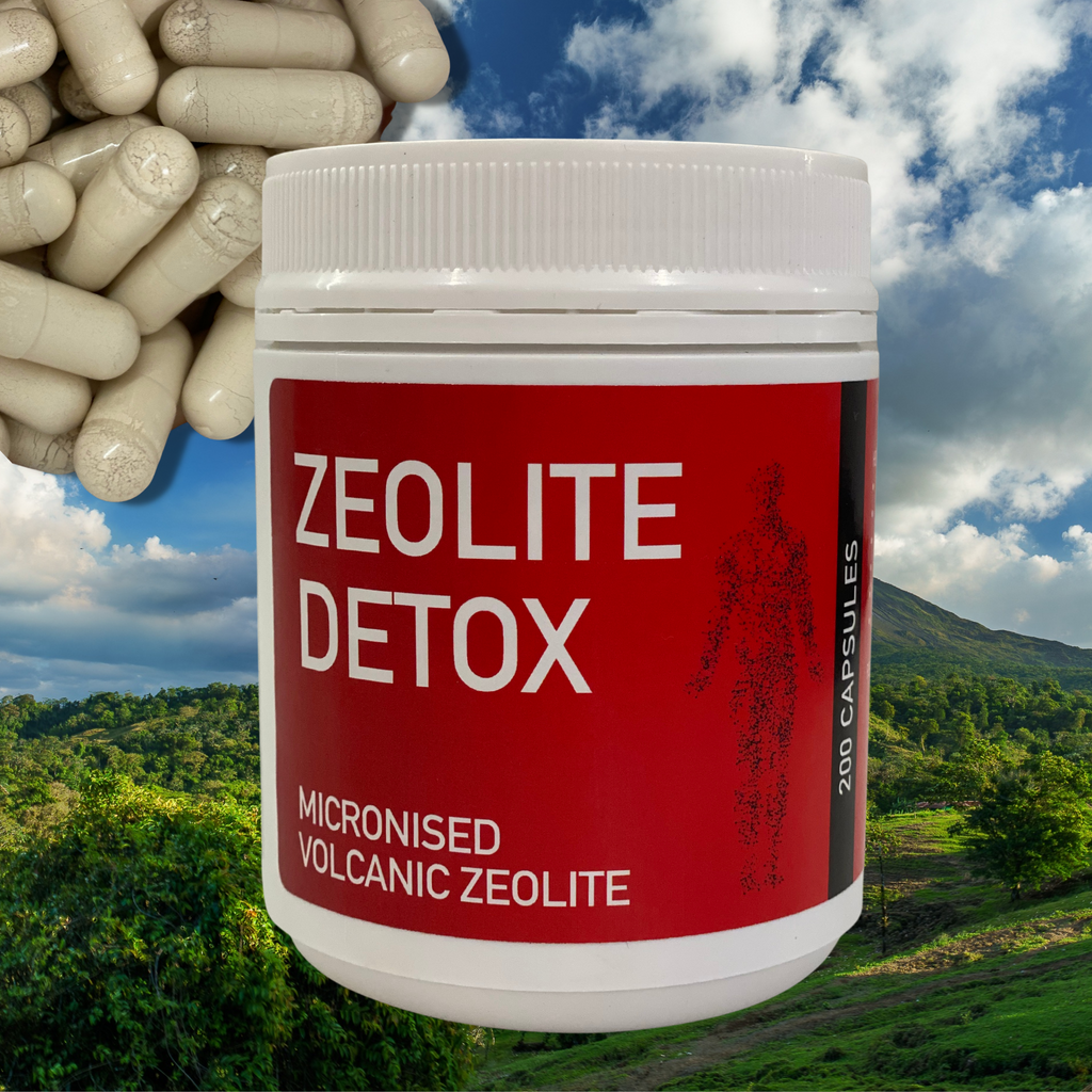 ZEOLITE DETOX- Micronised Volcanic Zeolite – 200 Capsules  Volcamin Zeolite capsules (micronised)    Micronised Volcamin (Clinoptilolite Zeolite) Detox - 200 CAPSULES  ZEOLITE DETOX- Micronised Volcanic Zeolite – 200 Capsules  Each capsule contains 700mg Micronised Volcamin (Clinoptilolite Zeolite)  Vegan Friendly-100% Natural and safe