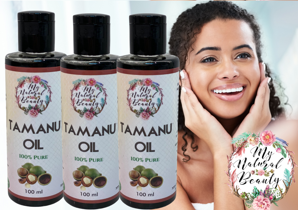 The Ultimate Skin Healing Oil     INGREDIENTS: 100% Pure Calophyllum Inophyllum (Tamanu) Seed Oil  Cold-Pressed and made with Organic ingredients  BOTANICAL NAME:  Calophyllum Inophyllum (Tamanu) Seed Oil