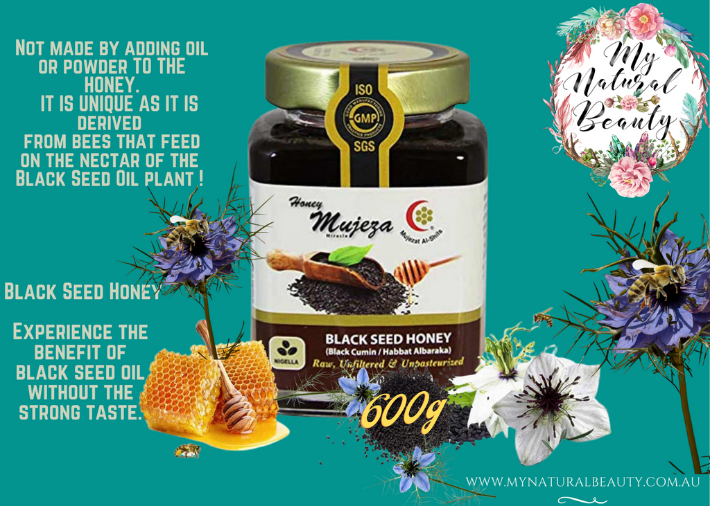 Buy Mujeza Black Seed Honey in Australia Premium Black Seed Honey Australia My Natural Beauty