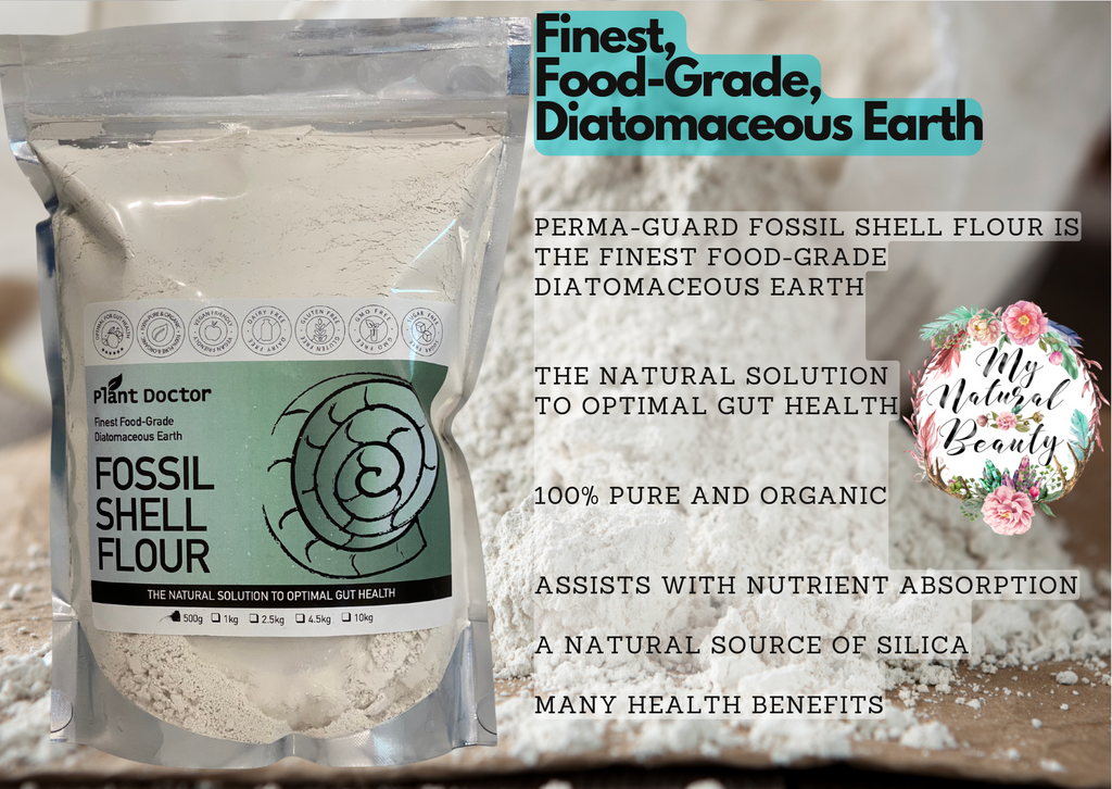Perma-Guard Fossil Shell Flour ® Food Grade pure Diatomaceous Earth - 100% Pure, organic and comes from fresh water. 500g. Buy Northern Beaches Sydney